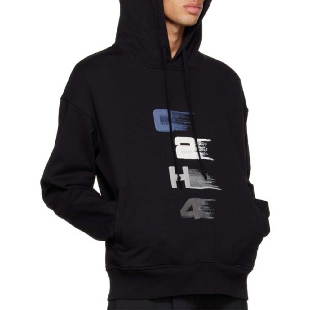 C2H4 Winter Voyage Spatio-Temporal Hoodie Sweatshirt Size Large NWT Black
